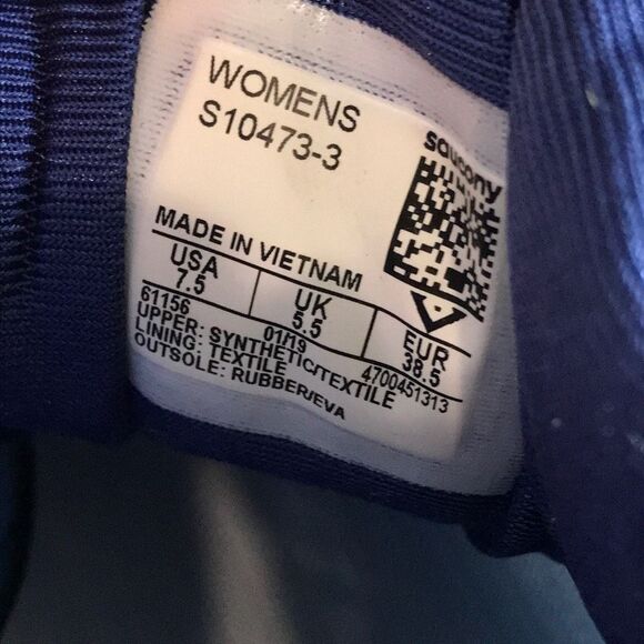 Saucony Cohesion 12 Blue Athletic Running Shoes S10473-3 Women’s Size 7.5 - Picture 11 of 12